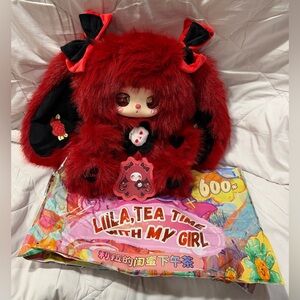 Liila 600% Tea Time w/ my Girl Rare SECRET red ROSE Liquid Gold Glitter Eyes.